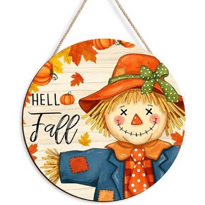Thanksgiving Fall Welcome Sign Turkey Front Door Wall Signs Hanging Wood Harvest Decoration Autumn Porch & Yard Party Supplies Decor (Give Thanks-A) in Kuwait