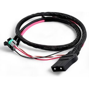 42015 Plow Side Power Cable Fit for All The Fisher and Western plows for Chevy GMC Dodge/Plymouth Ford International Jeep Mazda Nissan UTV,Replacement 48985 52291