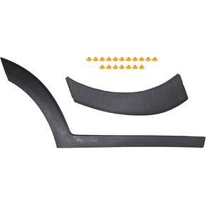 ApplianPar Rear Passenger Side Wheel Fender Flare and Door Lower Molding with Clips for Hyundai Tucson 2016-2021