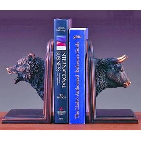 برونزية مطلي بالدب الكهربائي و Bull Head Prokends تماثيل التماثيل