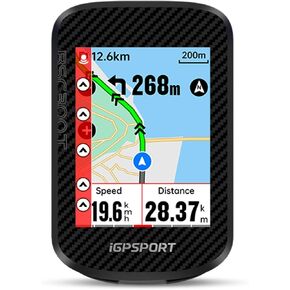 iGPSPORT BSC300 Bike Computer, Offline MAP Navigation Off Course Warning 8GB Bluetooth ANT+ Wireless GPS Cycling Computer IPX7 Waterproof (Yellow)