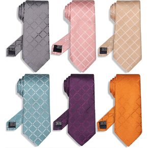 Tie For Men Necktie Woven Jacquard Neck Ties Set 6 PCS