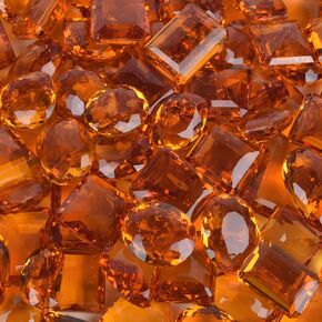 Gemhub جذاب السترين الأصفر 200.00 CT مجموعة من 4 أجهزة كمبيوتر مزيج الشكل الصفراء السترين الحجارة الفضفاض