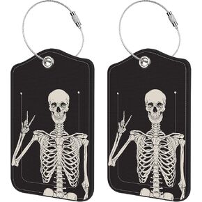 2 Pack Luggage Tags for Suitcase,American Football Close-up PU Leather Idea Baggage Tag with Name Labels Privacy Cover Metal Ring Men and Women Travel Cruise Labels