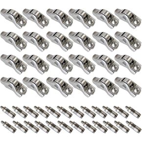 Pangolin 48PCS Engine Rocker Arms 3L3Z-6564-BA & LAFTERS 5L1Z-6500A FOR Explorer 2004 2005 2006 2007 2008 2010 4.6L-6.8L V8 SOCH 24V ، استبدل OE 3L3Z6564BA 3L3Z-6564-A