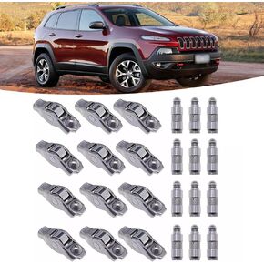 3.6L ROCKER ARM ومجموعة رافع متوافقة مع Chrysler 200/300 ، Dodge RAM 1500 ، Challenger ، Charger ، Journey ، Avenger ، Jeep Grand Cherokee ، Wrangler (2011-2020) - يحل محل MOPAR 5184296AH ، 5184332AA