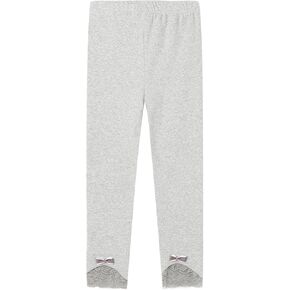 Mud Kingdom Girls Leggings Cotton Tights Pants for Girls Pull On Lace Stretchy Full Length
