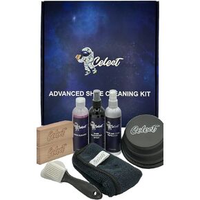 Advanced Shoe Cleaning Kit: All-in-One 4oz Solution, 3 Brushes, Microfiber Towel, Water-Resistant Spray, Deodorizer & Collapsible Bowl – the ultimate kit for shoe care