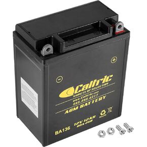 Caltric Yb12Al-A2 Agm Battery Compatible with Kawasaki Vulcan 500 En500-C En500C Ltd 1996 1997-2010