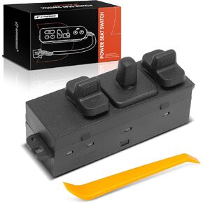 A-Premium Power Seat Adjuster Switch Compatible with Jeep Grand Cherokee, Cherokee & Dodge Ram 1500 2500 3500 Van, Durango, B1500, B2500, B3500, Spirit & Plymouth Acclaim, Front Left Driver Side