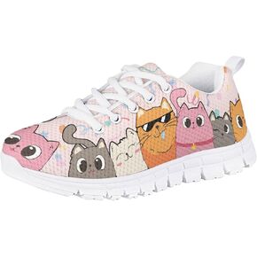 Yzaoxia Little/Big Kids Tennis Shoes for Girls Breatable Mesh Sneakers Lightweight Running Size 11-3