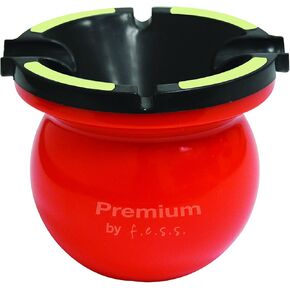 Fess Products Glow In The Dark 4 Inch Premium Spill Proof Cigarette Cigar Ashtray - Orange
