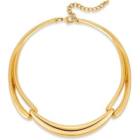 Woworama chunky gold stater netclace for women cloated gold choker jolar netclaces strendy strendy choker netclace metal cuff cuff cuff