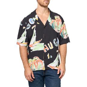 HUGO Men's Relaxed Beach Shirt