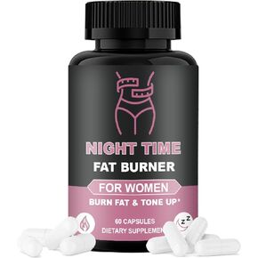 Nighttime Burner for Women, Night Time Fat Burner Capsules for Women, Night Time Fat Burner with Green Coffee