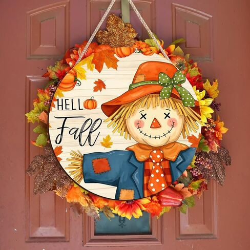 Thanksgiving Fall Welcome Sign Turkey Front Door Wall Signs Hanging Wood Harvest Decoration Autumn Porch & Yard Party Supplies Decor (Give Thanks-A) in Kuwait