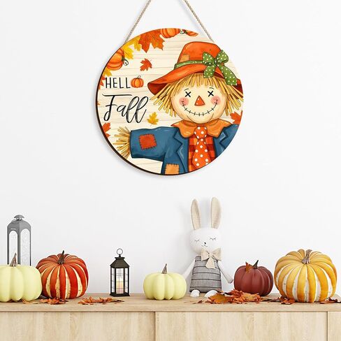 Thanksgiving Fall Welcome Sign Turkey Front Door Wall Signs Hanging Wood Harvest Decoration Autumn Porch & Yard Party Supplies Decor (Give Thanks-A) in Kuwait