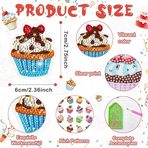 16 Pcs Plant Diamond Painting Magnets Refrigerator Magnetic Sticker Diamond Fridge Magnet Diamond Painting Kits Gem Art for Kids Beginners Boys Girls Adults DIY Crafts Party in Saudi Arabia