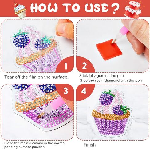 16 Pcs Plant Diamond Painting Magnets Refrigerator Magnetic Sticker Diamond Fridge Magnet Diamond Painting Kits Gem Art for Kids Beginners Boys Girls Adults DIY Crafts Party in Saudi Arabia