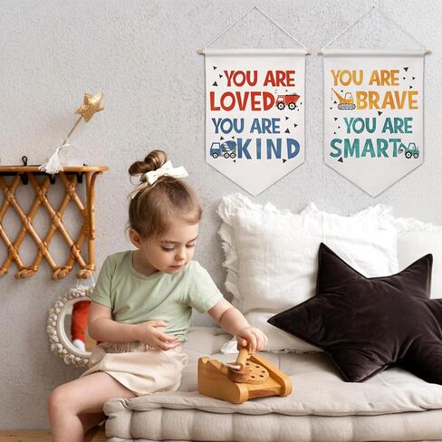 لافتات Artisaeura Inspirational Wall Canvas ، تأكيد النقل معلقًا ، عروض راية العروض ، ونقلت إيجابية تحفيزية للديكورات للأطفال in Kuwait