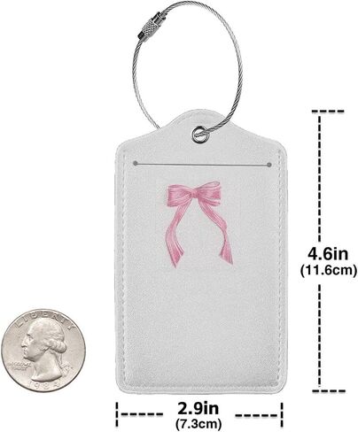 2 PCS علامات الأمتعة للحقيبة ، لطيفة فريدة من نوعها PU Leather Travel Bag Tag مع بطاقة عنوان ID Privacy Cover وخاتم معدني متين مناسبة للرجال حقيبة تحمل على الظهر (Plaid Plaid Plaid) in Kuwait