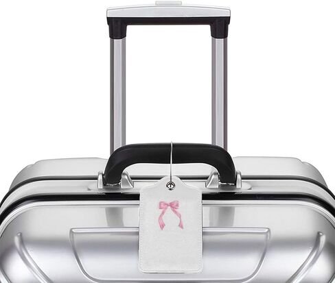 2 PCS علامات الأمتعة للحقيبة ، لطيفة فريدة من نوعها PU Leather Travel Bag Tag مع بطاقة عنوان ID Privacy Cover وخاتم معدني متين مناسبة للرجال حقيبة تحمل على الظهر (Plaid Plaid Plaid) in Kuwait