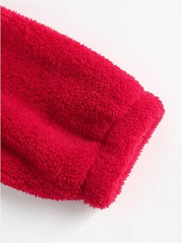 Men's Bear Ear Hoodies Drawstring Long Sleeve Fleece Sweatshirt Fuzzy Pullover Tops in Saudi Arabia