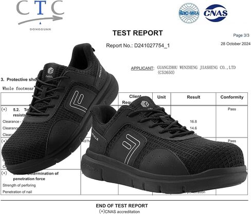 FitVille Exitra Wide Steel Toe Shoes for Men Puncture Proof Composite Toe Safety Work Shoes with Arch Support in Saudi Arabia