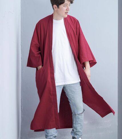 Men's Long Cotton Linen Kimono Cardigan Oversized Noragi Jacket Man Haori Summer Yukata Beach Robe in Saudi Arabia
