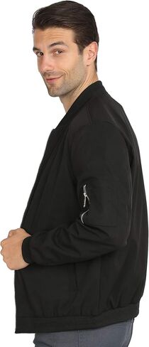 WULFUL Mens Casual Lightweight Jacket Softshell Flight Bomber Jacket Varsity Windbreaker in Saudi Arabia