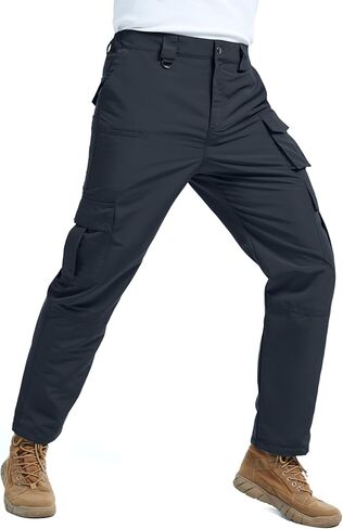 EDITCOZY Men's Cargo Pants, Tactical Pants, Water Resistant Work Pants, Lightweight Outdoor Hiking Pants, 8 Pockets in Saudi Arabia