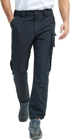 EDITCOZY Men's Cargo Pants, Tactical Pants, Water Resistant Work Pants, Lightweight Outdoor Hiking Pants, 8 Pockets in Saudi Arabia