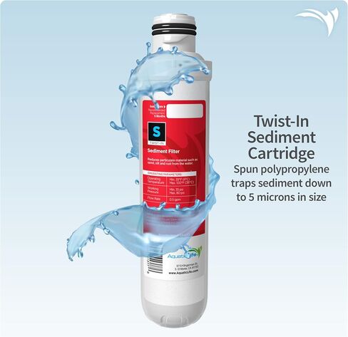 Aquatic Life Twist-In Sediment Filter, Carbon Block Filter and Deionization Filter Replacement Cartridges for RO/DI Reverse Osmosis Water Filtration System, Value Pack in Saudi Arabia
