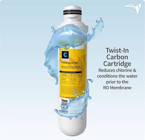 Aquatic Life Twist-In Sediment Filter, Carbon Block Filter and Deionization Filter Replacement Cartridges for RO/DI Reverse Osmosis Water Filtration System, Value Pack in Saudi Arabia