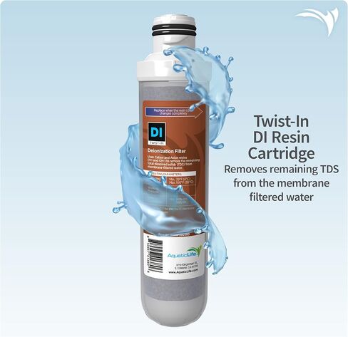 Aquatic Life Twist-In Sediment Filter, Carbon Block Filter and Deionization Filter Replacement Cartridges for RO/DI Reverse Osmosis Water Filtration System, Value Pack in Saudi Arabia