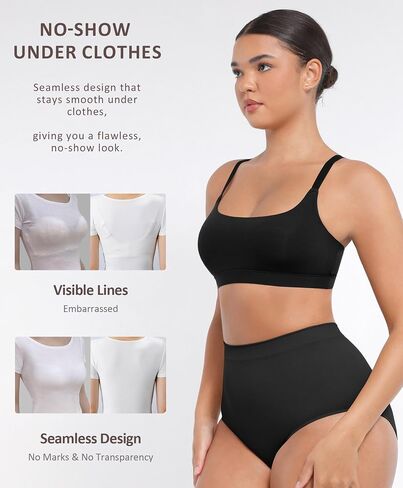FeelinGirl Seamless Bras Wireless Bralettes for Women, No Wire Unlined Comfort Buttery Soft for Sleep Everyday Bras in Saudi Arabia
