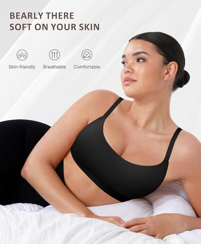 FeelinGirl Seamless Bras Wireless Bralettes for Women, No Wire Unlined Comfort Buttery Soft for Sleep Everyday Bras in Saudi Arabia