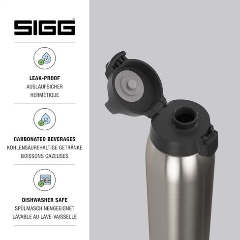 Sigg - Stainless Steel Water Bottle - Shield ONE Dusk - Suitable For Carbonated Beverages - Leakproof - Lightweight - BPA Free - Dusk - 34 Oz in Saudi Arabia
