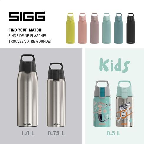 Sigg - Stainless Steel Water Bottle - Shield ONE Dusk - Suitable For Carbonated Beverages - Leakproof - Lightweight - BPA Free - Dusk - 34 Oz in Saudi Arabia