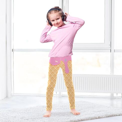 Aslsiy Girls Leggings Toddler Stretch Tights Pants Full Length Dance Yoga Pants Sleep Pants in Saudi Arabia