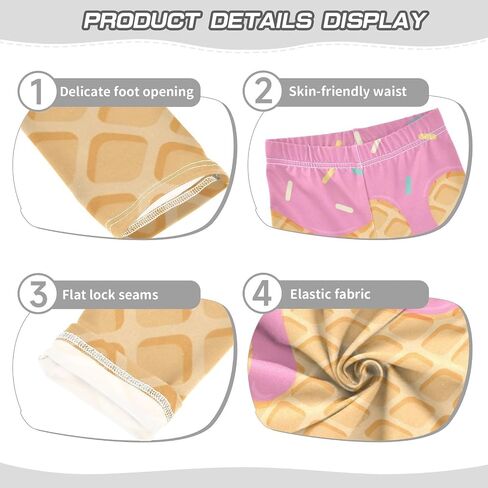 Aslsiy Girls Leggings Toddler Stretch Tights Pants Full Length Dance Yoga Pants Sleep Pants in Saudi Arabia
