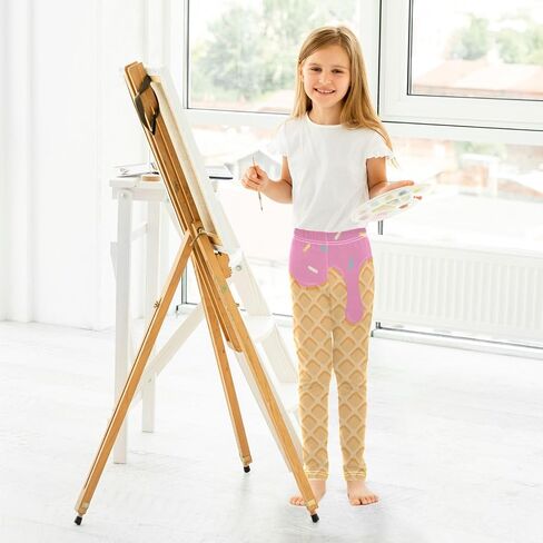 Aslsiy Girls Leggings Toddler Stretch Tights Pants Full Length Dance Yoga Pants Sleep Pants in Saudi Arabia