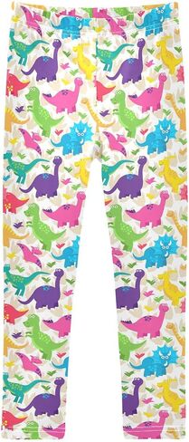 Aslsiy Girls Leggings Toddler Stretch Tights Pants Full Length Dance Yoga Pants Sleep Pants in Saudi Arabia