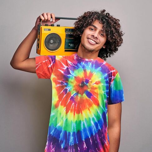 70s Hippie T-Shirt Costumes for Men Women Disco Outfit, 60s Party Costume, Halloween Retro T-Shirt Theme Party in Saudi Arabia