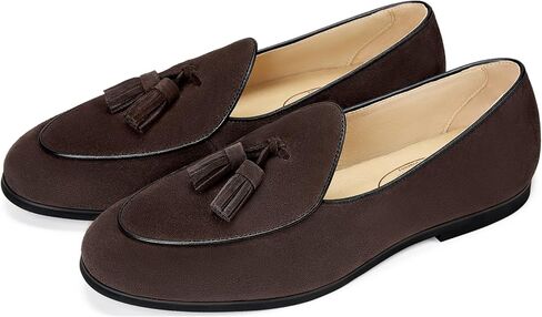 Journey West Men's Vintage Loafers for Men Belgian Loafers Slip-on Loafer Penny Loafer Casual Loafers in Saudi Arabia
