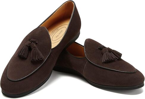 Journey West Men's Vintage Loafers for Men Belgian Loafers Slip-on Loafer Penny Loafer Casual Loafers in Saudi Arabia
