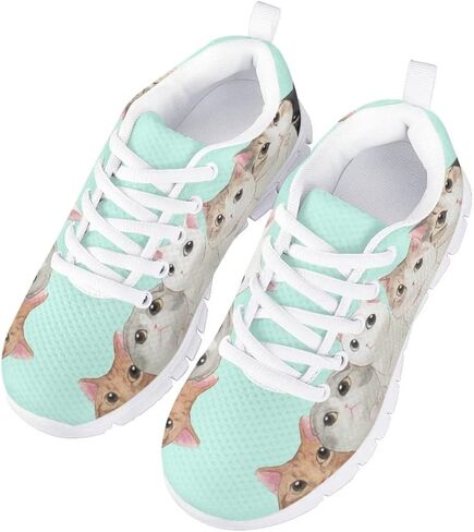 Yzaoxia Little/Big Kids Tennis Shoes for Girls Breatable Mesh Sneakers Lightweight Running Size 11-3 in Kuwait