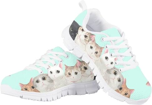 Yzaoxia Little/Big Kids Tennis Shoes for Girls Breatable Mesh Sneakers Lightweight Running Size 11-3 in Kuwait