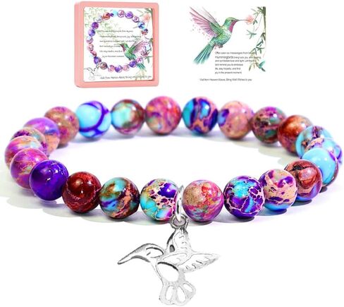 Hummingbird Bracelet for Women Hummingbird Lover Gifts Hummingbird Charm Jewelry Hummingbird Inspirational Gifts for Mom Daughter Sister Niece Granddaughter Best Friend Women Girls Birthday Gift in Kuwait