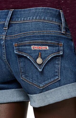 HUDSON Women's Croxley Rise Mid Thigh Denim Short in Kuwait